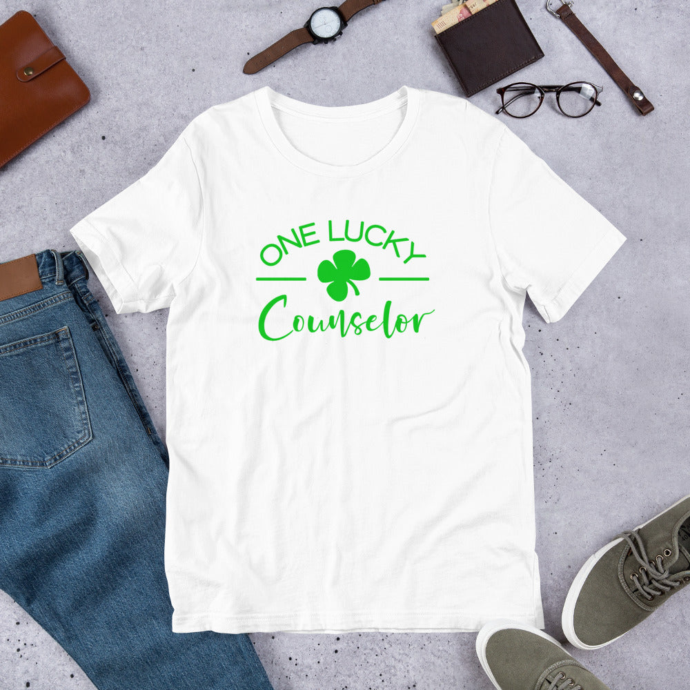 One Lucky Counselor-Short-Sleeve Unisex T-Shirt